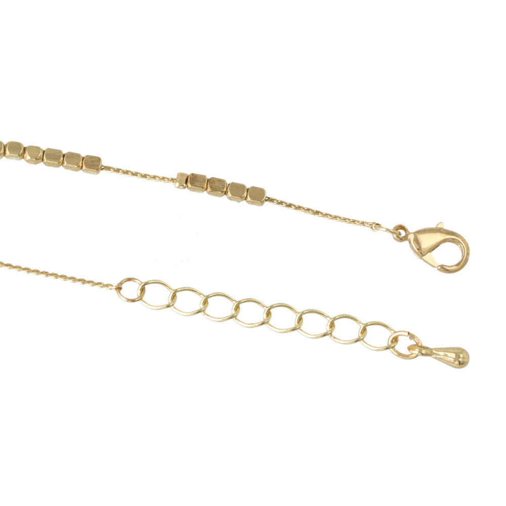 Cube Bead Station Bracelet
