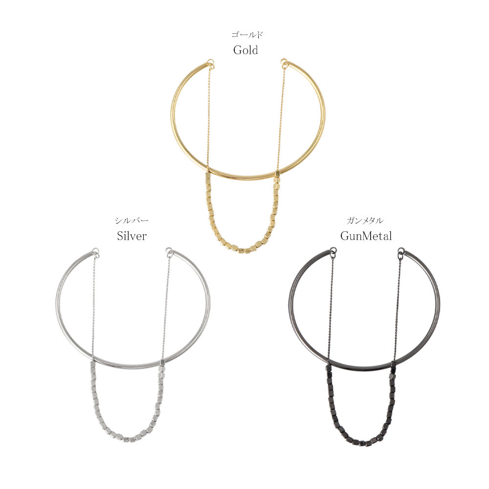 Chain and Cuff Layered Bracelet