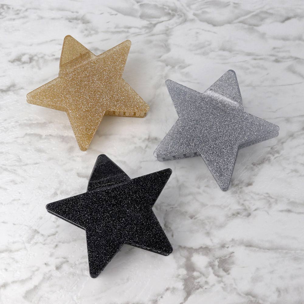 Glitter Large Star Hair Clip
