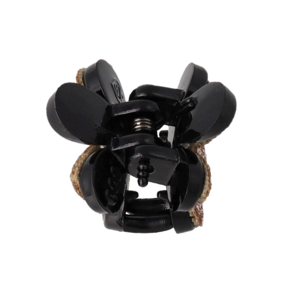 Mini Glitter Flower Hair Clip Set