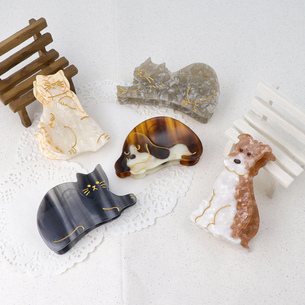 Wistful Cat Hair Claw Clip