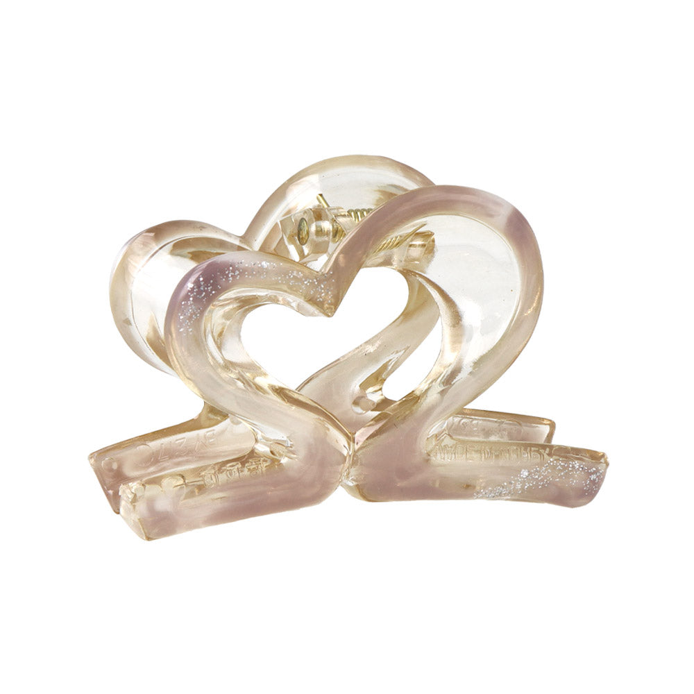 Sequin Open Heart Hair Claw