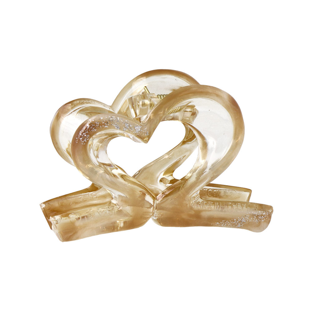 Sequin Open Heart Hair Claw