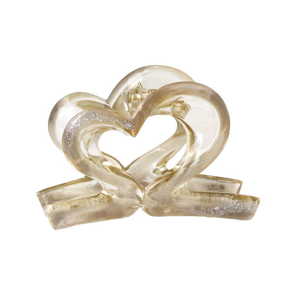 Sequin Open Heart Hair Claw