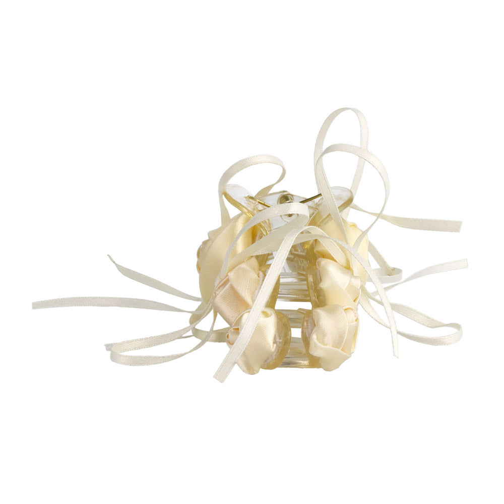 Ribbon Rose Hair Claw