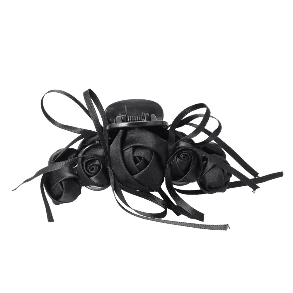 Ribbon Rose Hair Claw
