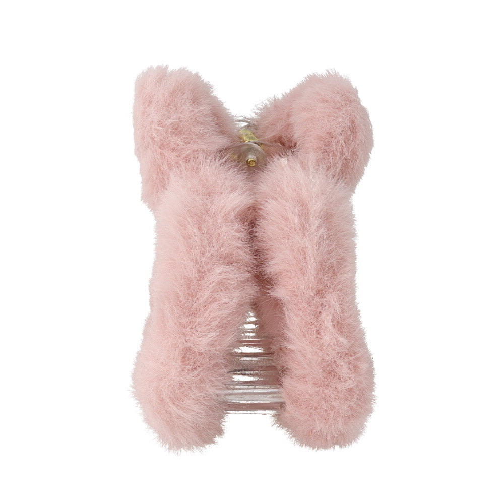 Fluffy Heart Hair Claw