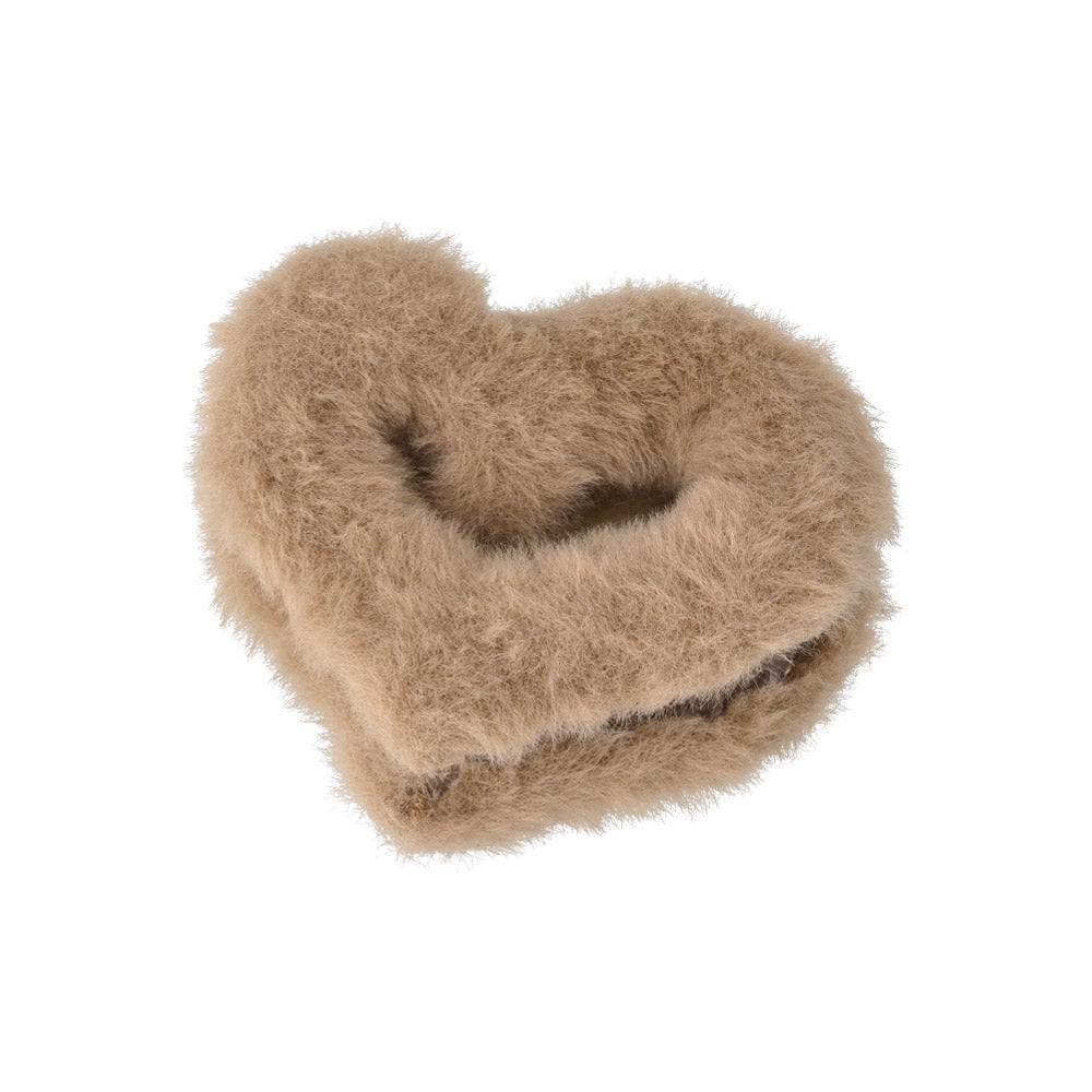 Fluffy Heart Hair Claw