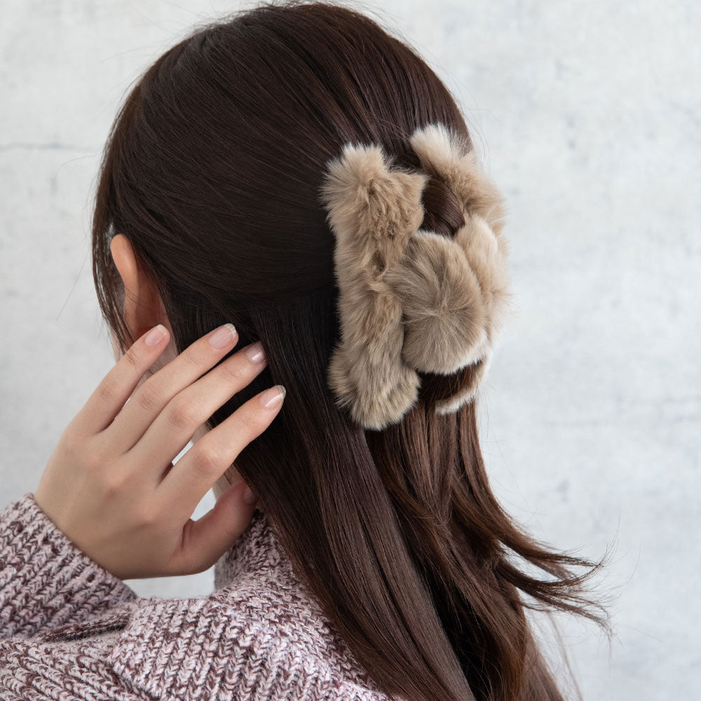 Fluffy Hair Claw Clip