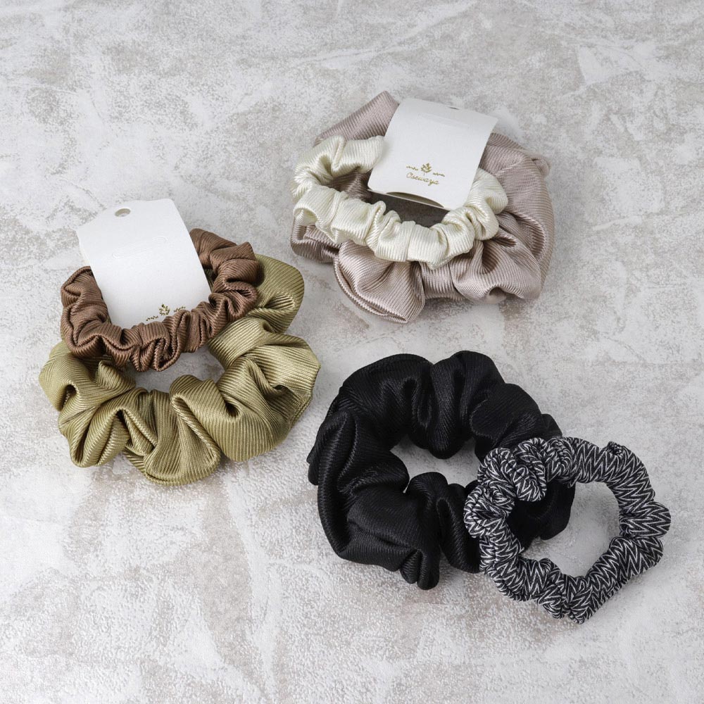 Textured Hair Scrunchie Set