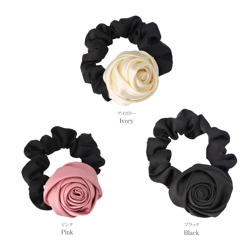 Rose Flower Hair Scrunchie