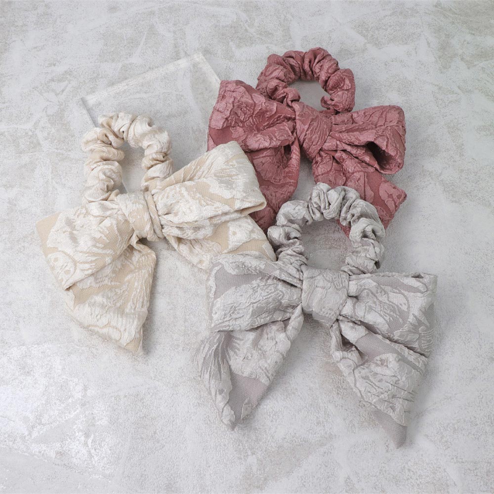 Big Floral Bow Scrunchie - osewaya