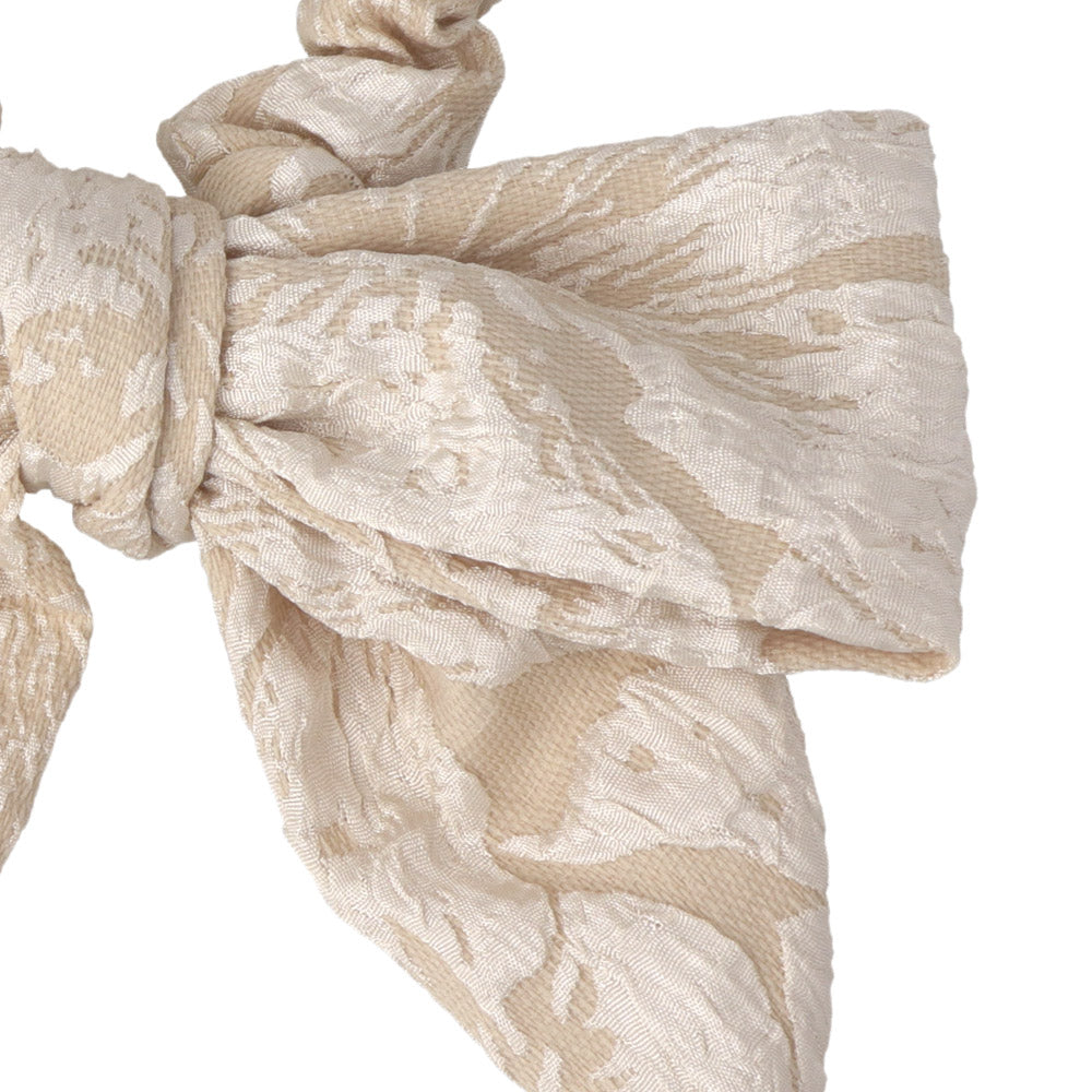 Big Floral Bow Scrunchie