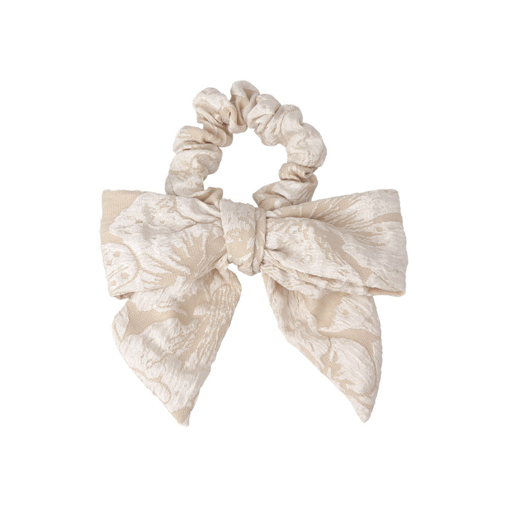 Big Floral Bow Scrunchie