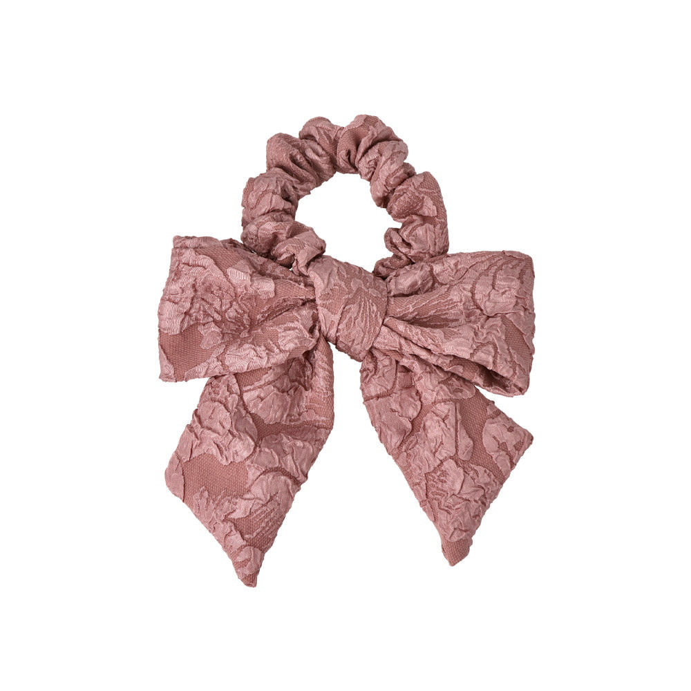 Big Floral Bow Scrunchie