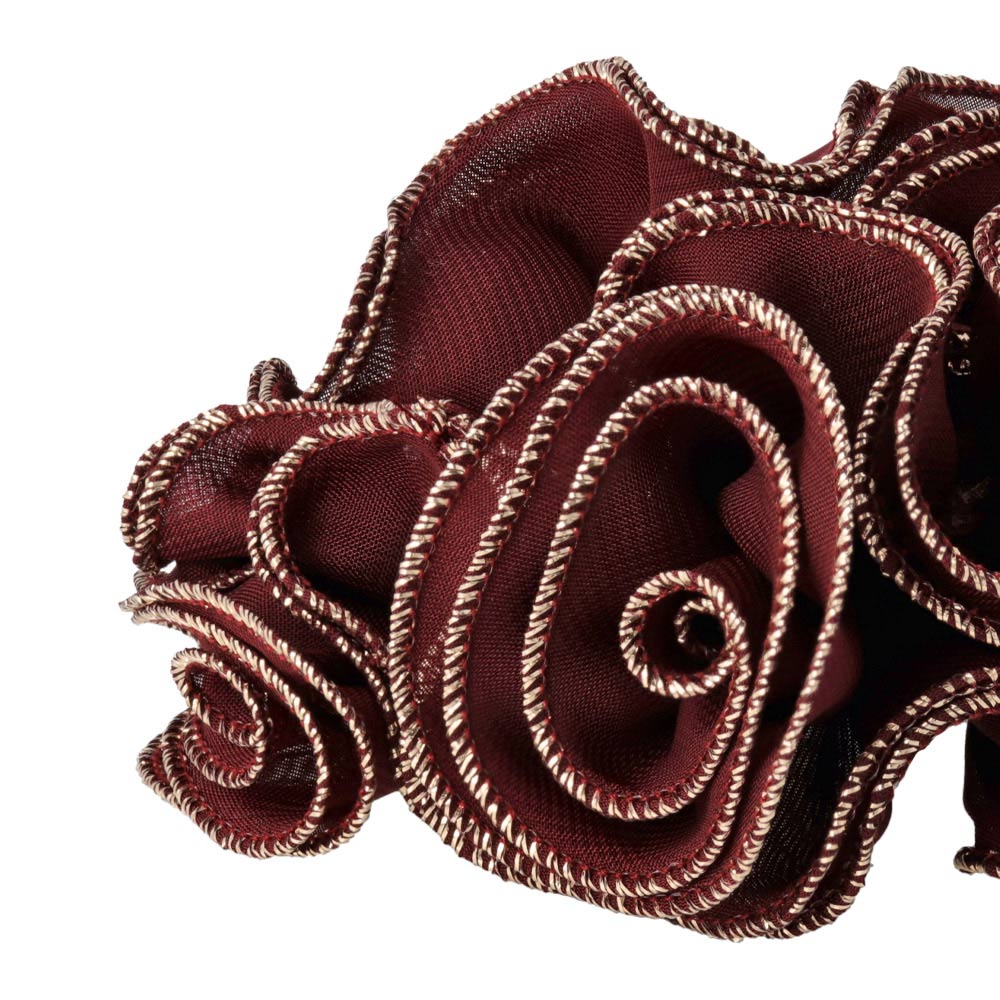 Trimmed Ruffle Hair Scrunchie