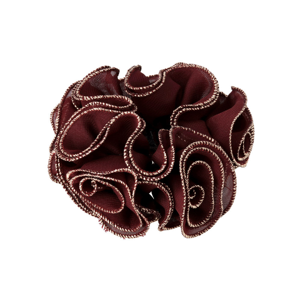 Trimmed Ruffle Hair Scrunchie