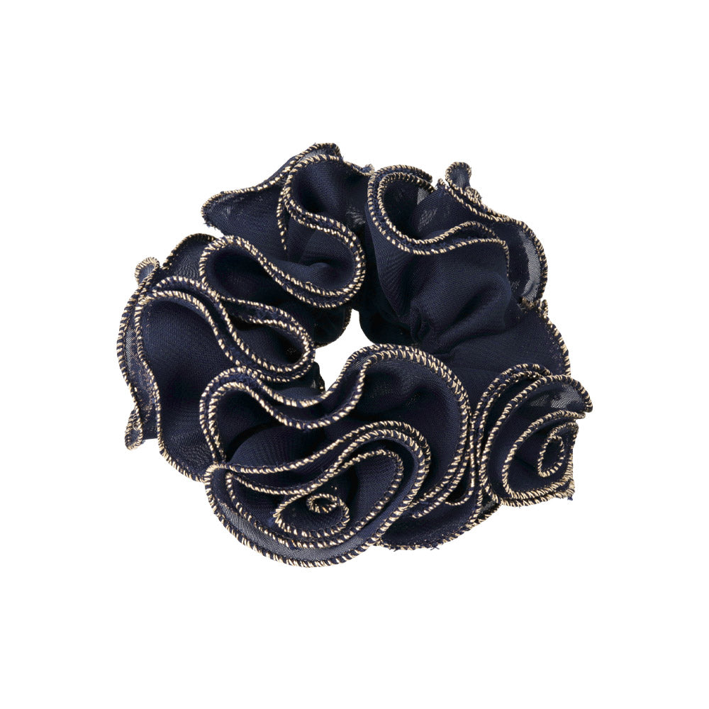 Trimmed Ruffle Hair Scrunchie