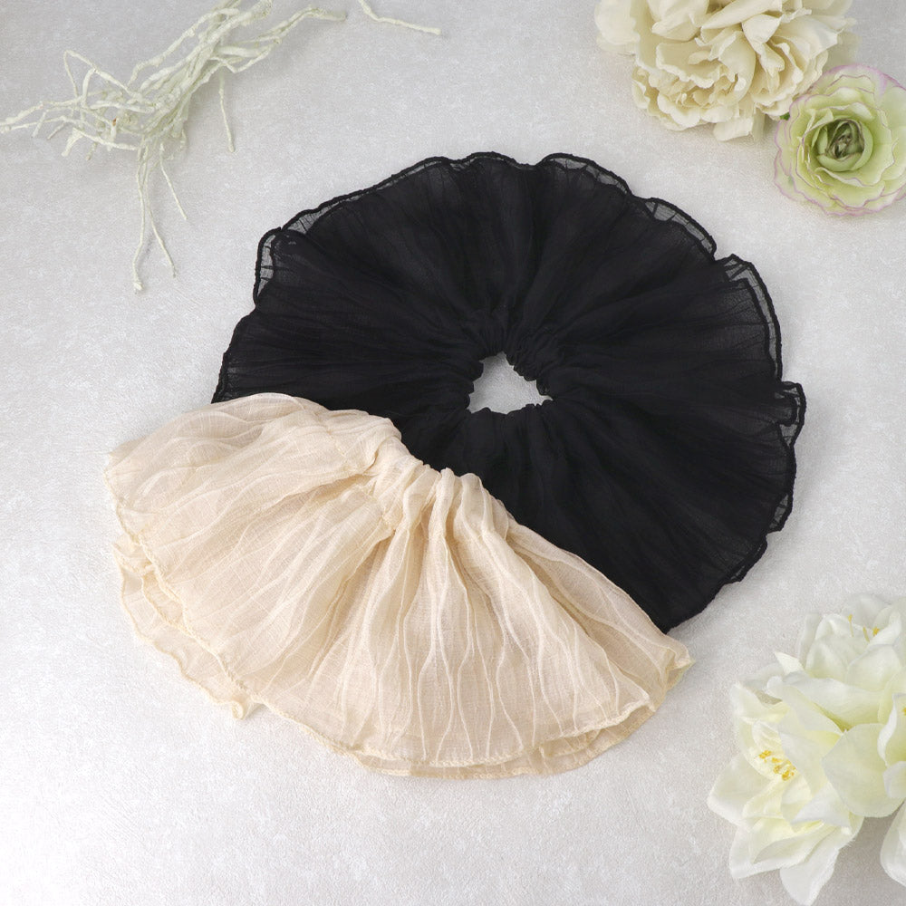 Large Textured Hair Scrunchie