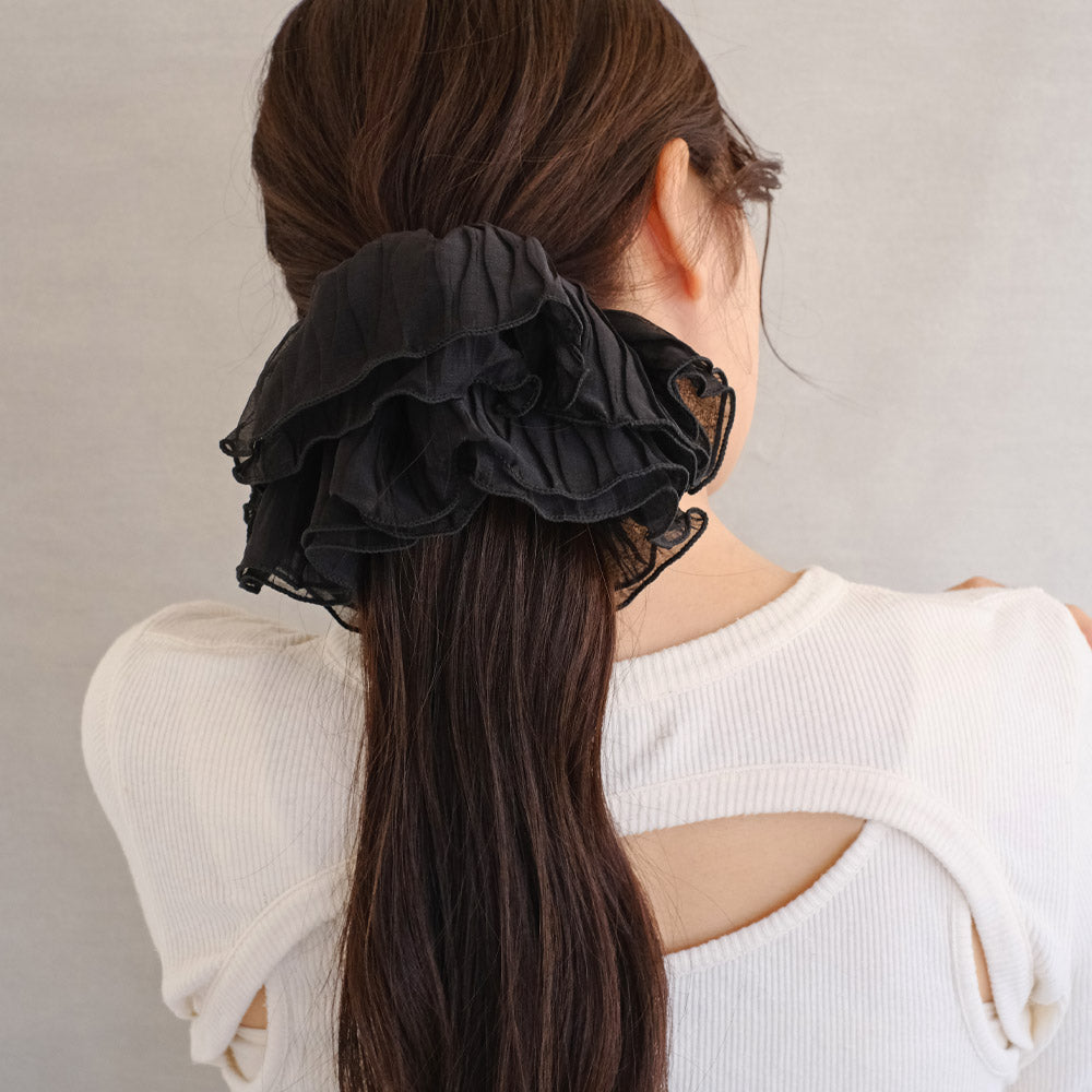 Large Textured Hair Scrunchie