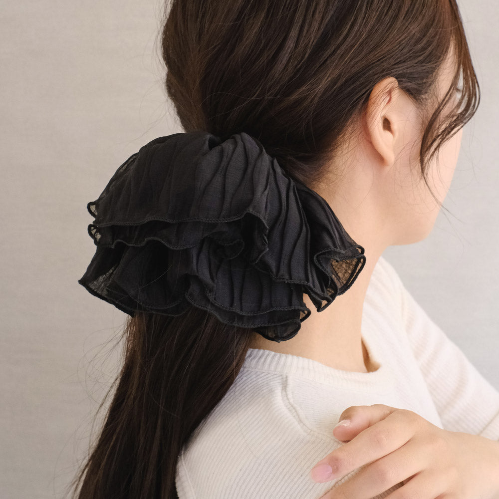 Large Textured Hair Scrunchie