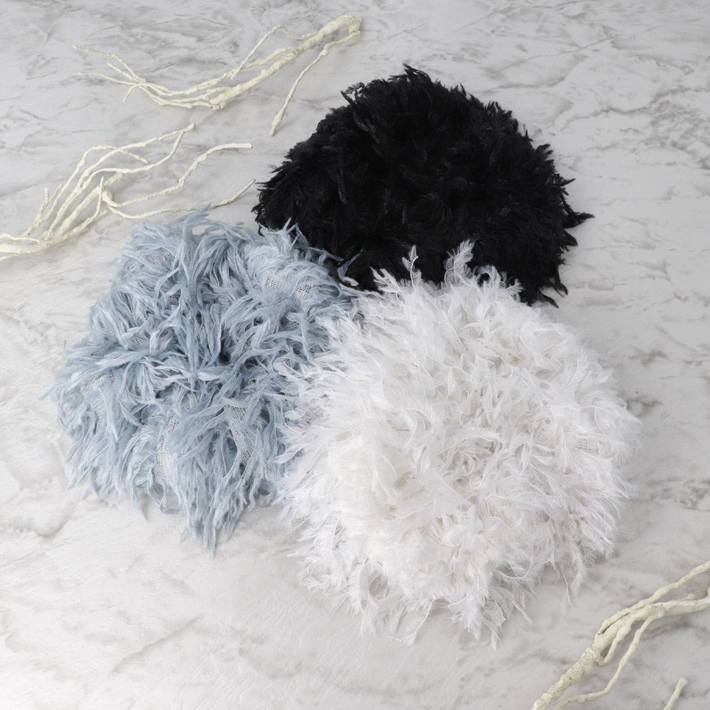 Faux Feather Large Scrunchie