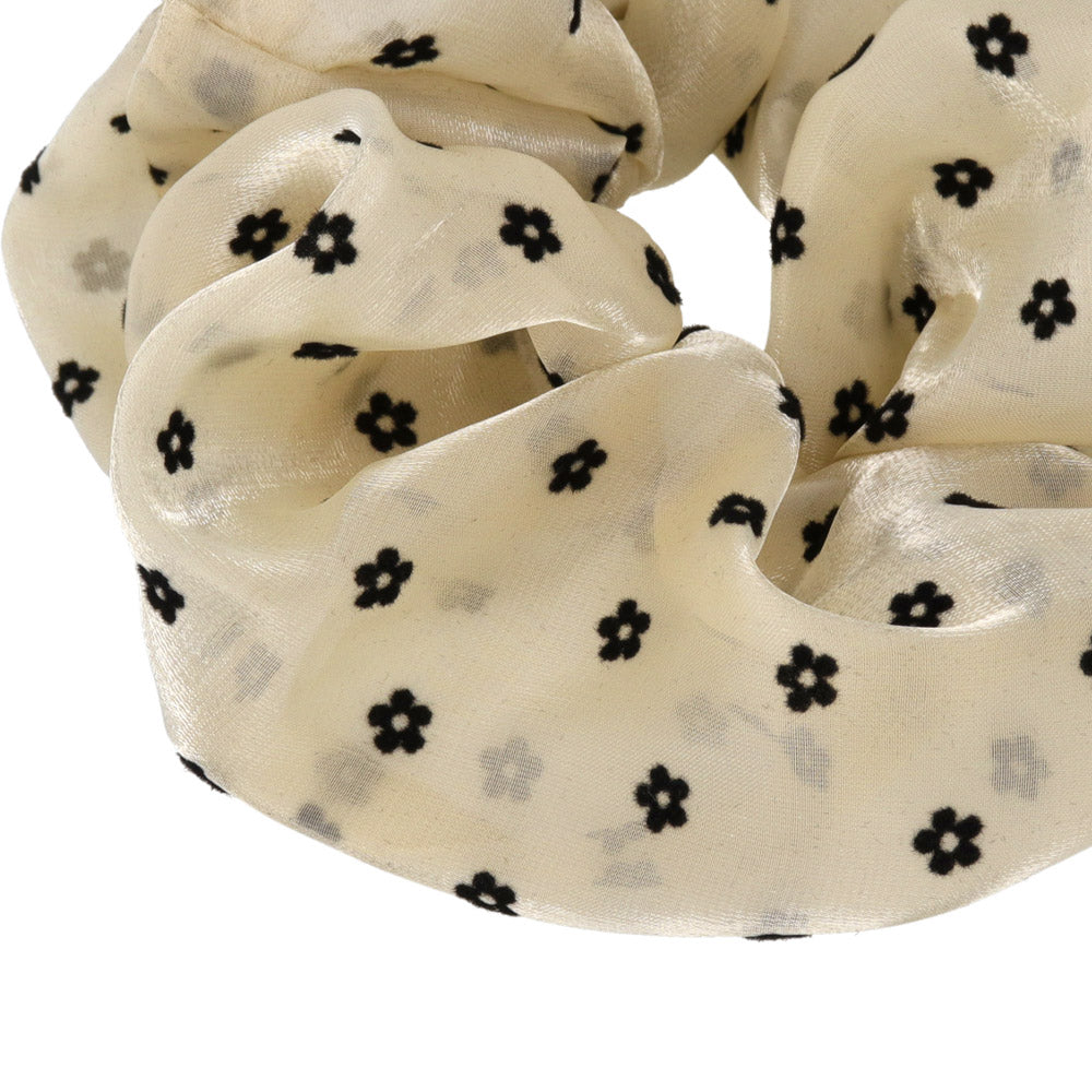 Flower Dot Hair Scrunchie