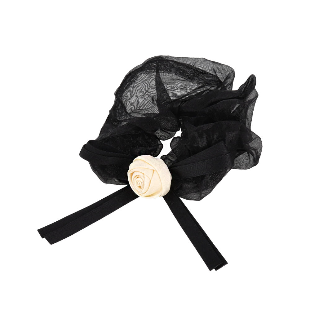 Dimensional Rose Hair Scrunchie