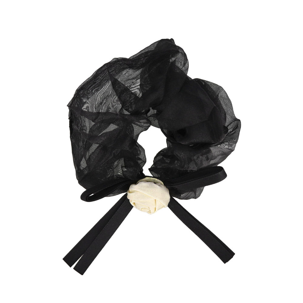 Dimensional Rose Hair Scrunchie
