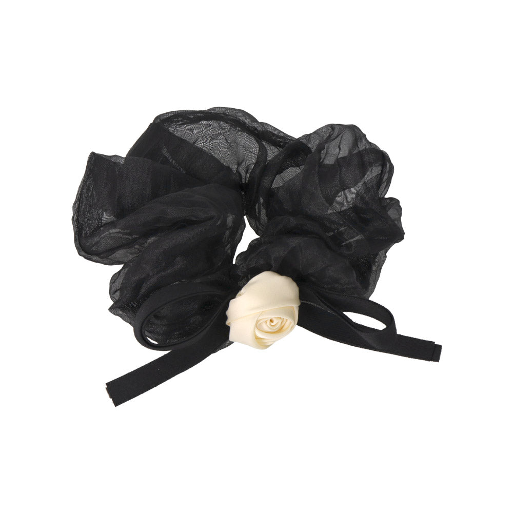 Dimensional Rose Hair Scrunchie