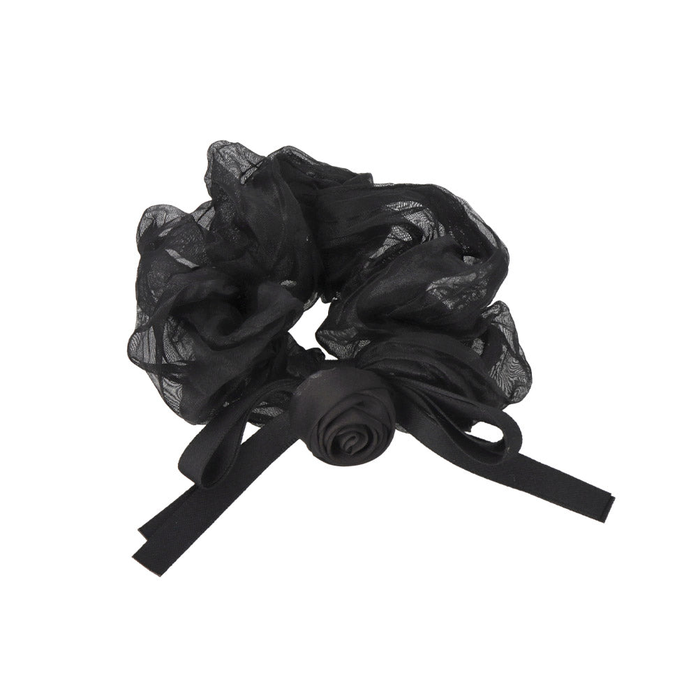 Dimensional Rose Hair Scrunchie