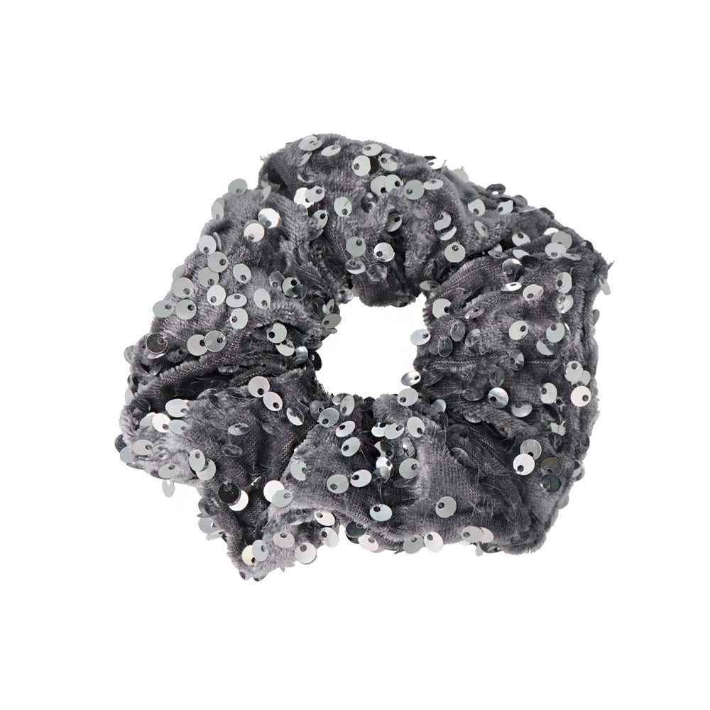 Sequin Velvet Hair Scrunchie