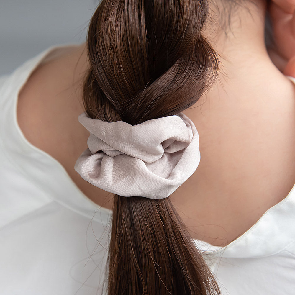 Plain and Dot Scrunchie Set