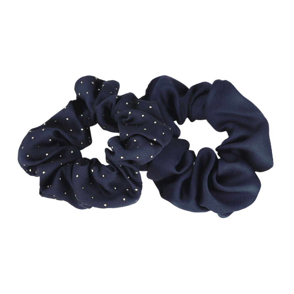 Plain and Dot Scrunchie Set