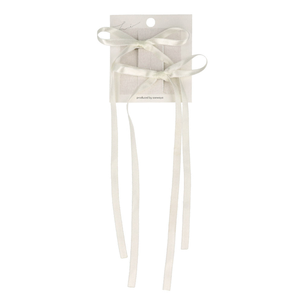 Long Tail Bow Pinch Clip Set
