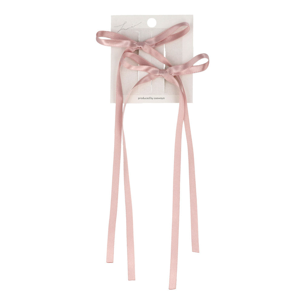 Long Tail Bow Pinch Clip Set