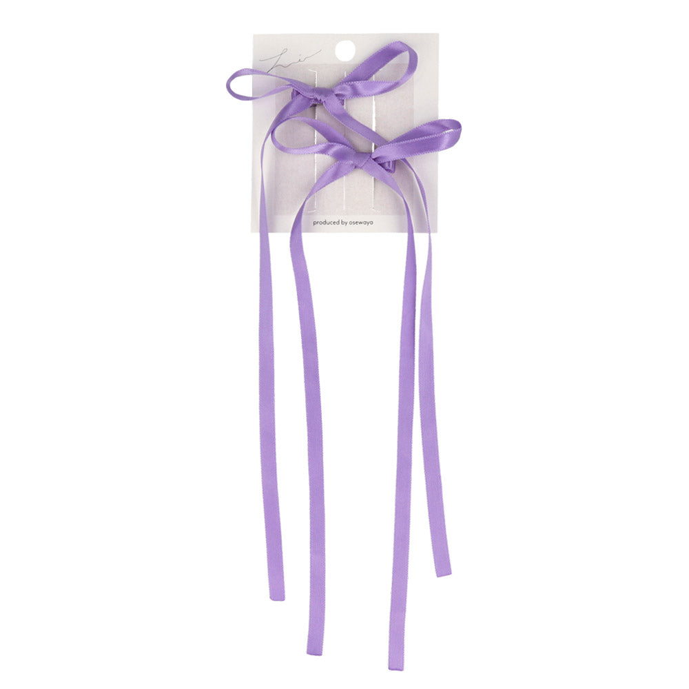 Long Tail Bow Pinch Clip Set