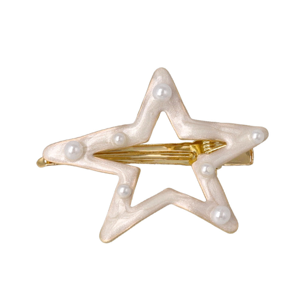 Encrusted Star Shaped Pinch Clip