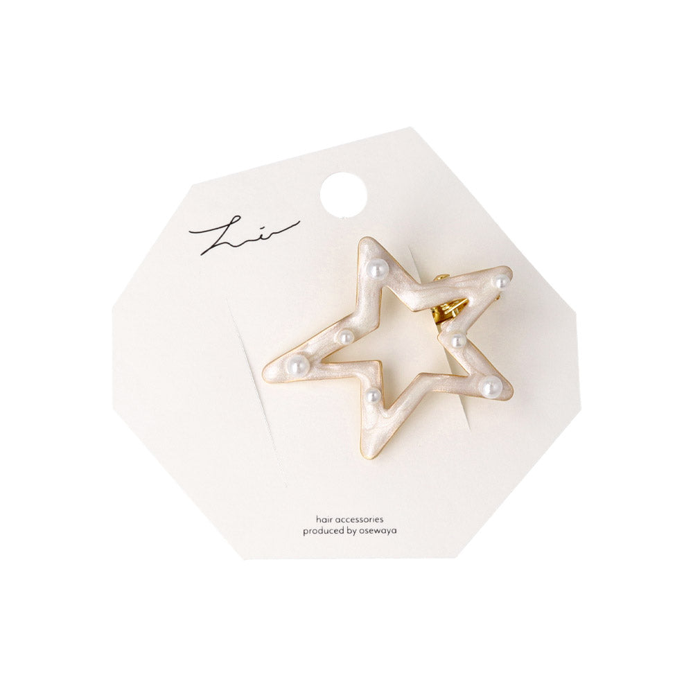 Encrusted Star Shaped Pinch Clip