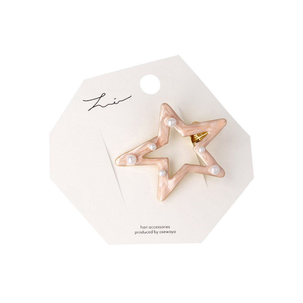 Encrusted Star Shaped Pinch Clip