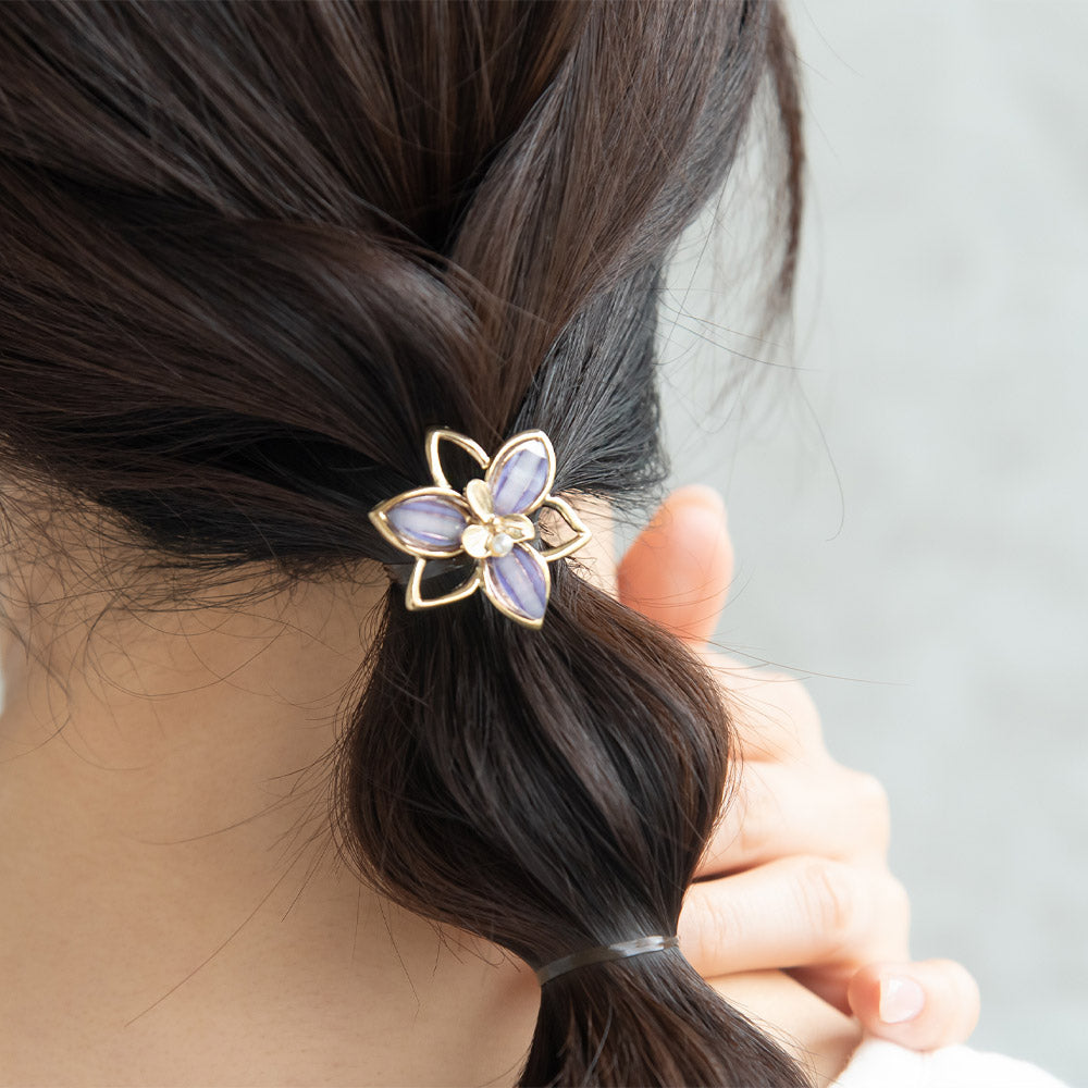 Flower and Infinity Pony Hook Set