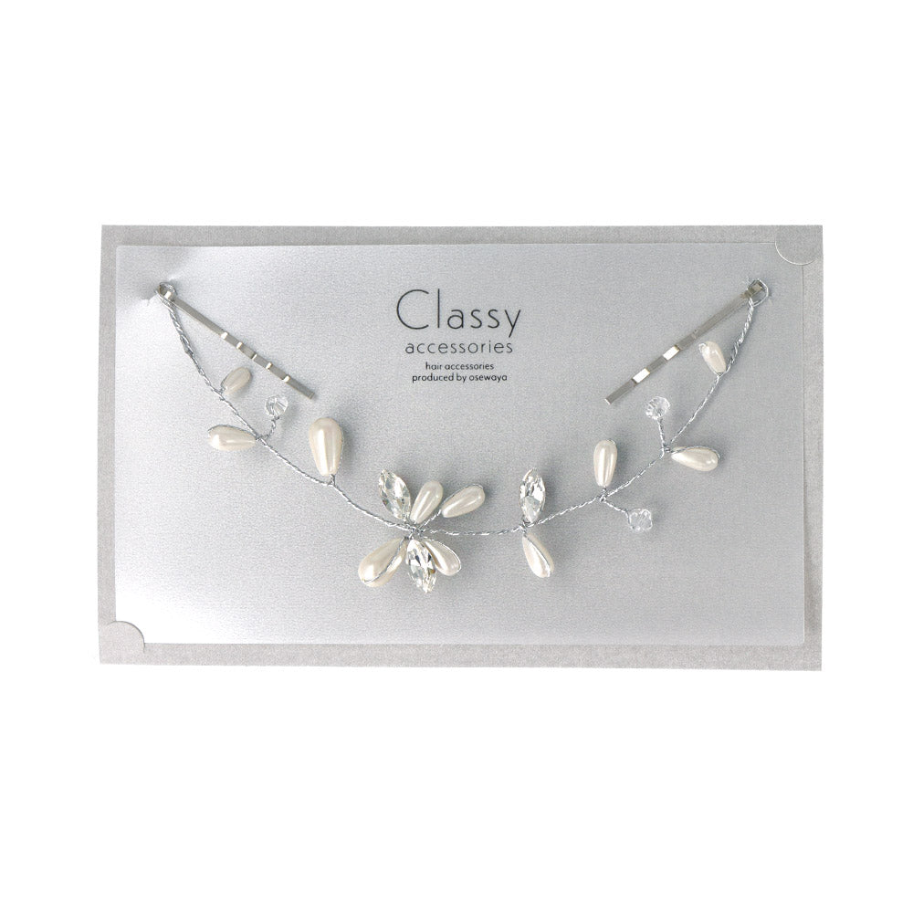 Pearl and Crystal Twig Headpiece