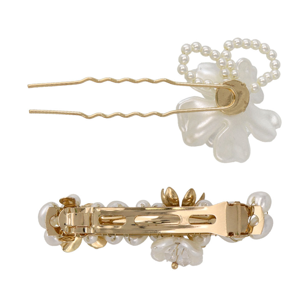 Decorative Hairpin and Barrette Set