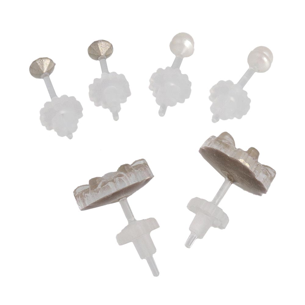 Translucent Flower Plastic Stud Set