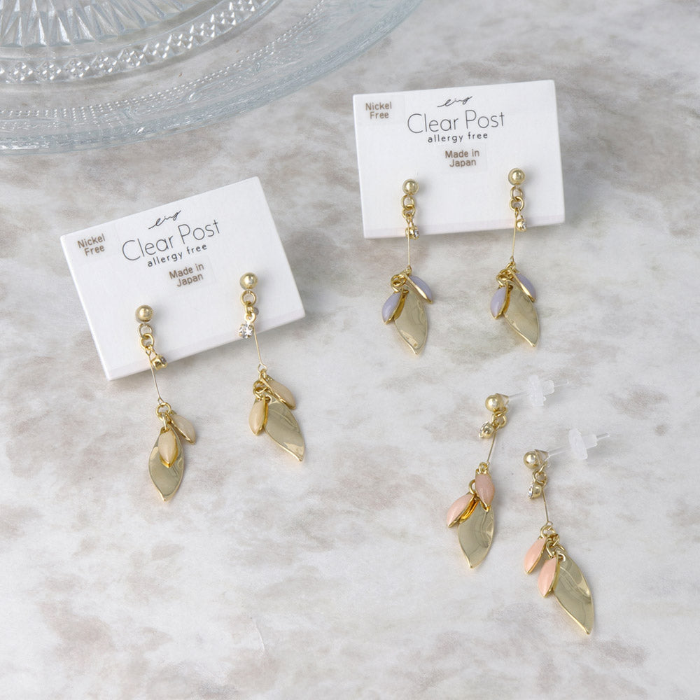 Multi Drop Plastic Post Earrings