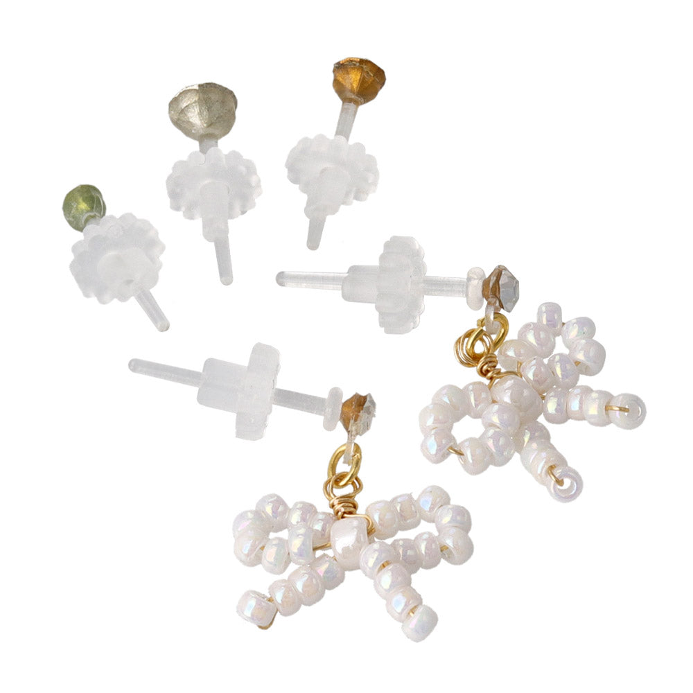 Bow and Stone Mixed Plastic Stud Set