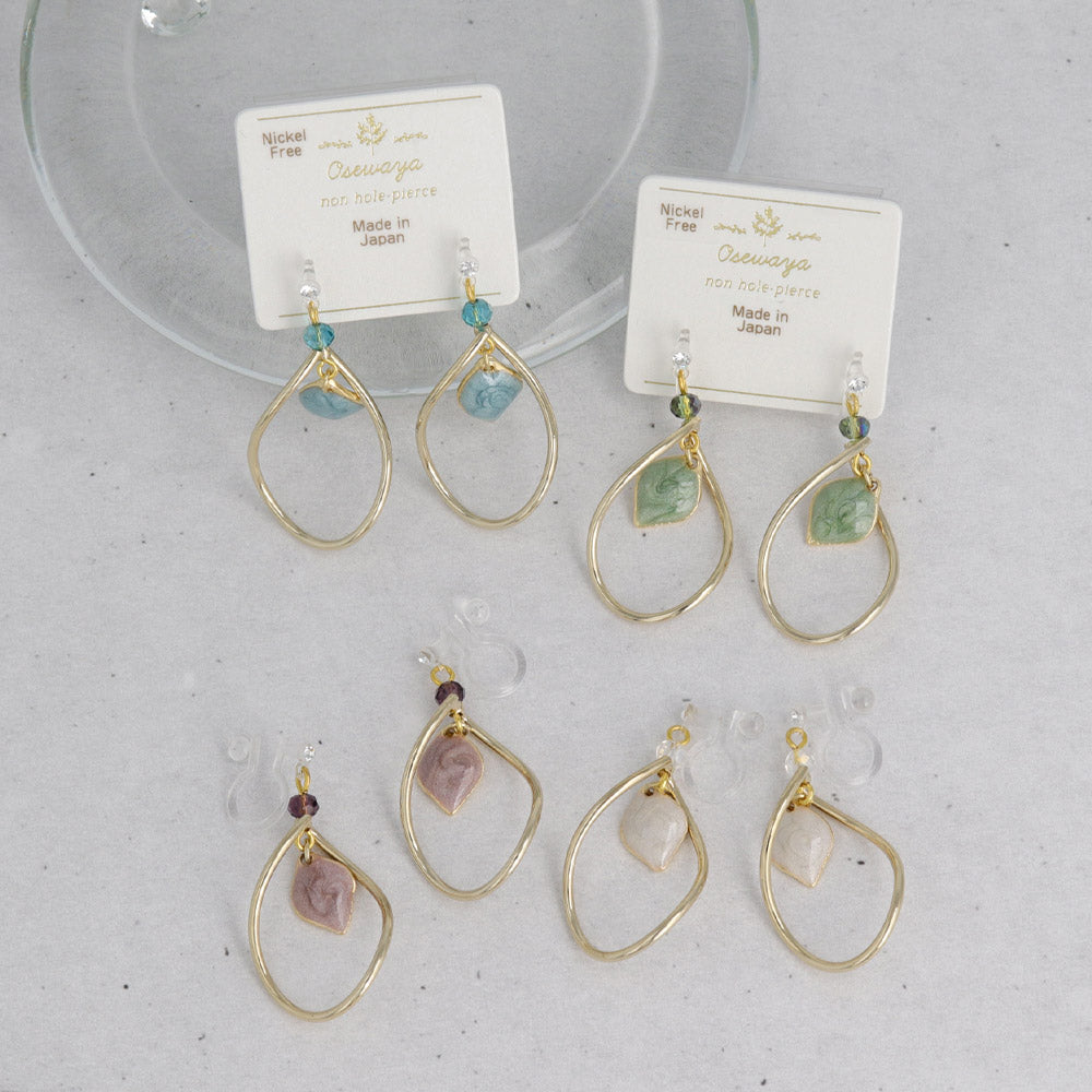 Twisted Drop Invisible Clip Ons - osewaya