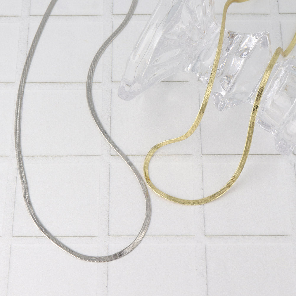 Flat Snake Chain Necklace