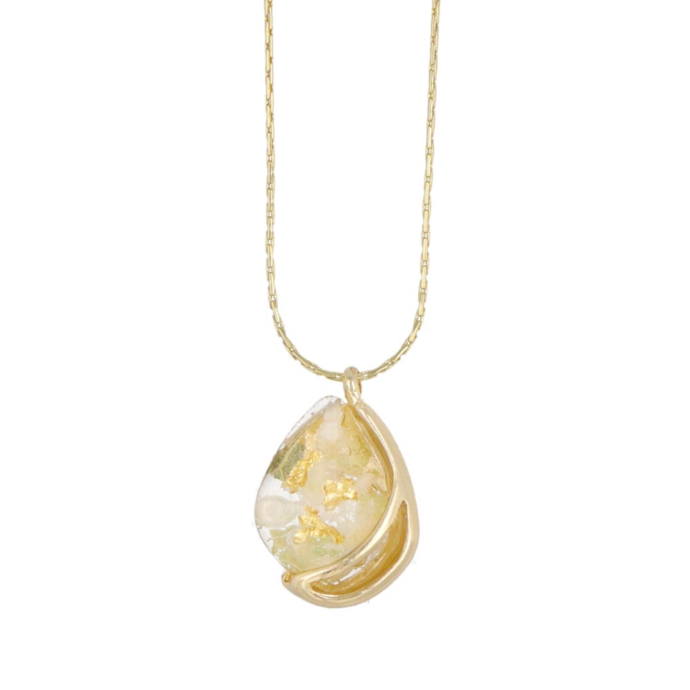 Dried Flower Charm Necklace