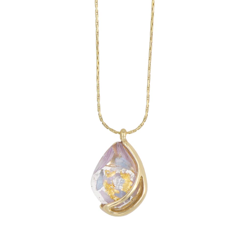 Dried Flower Charm Necklace
